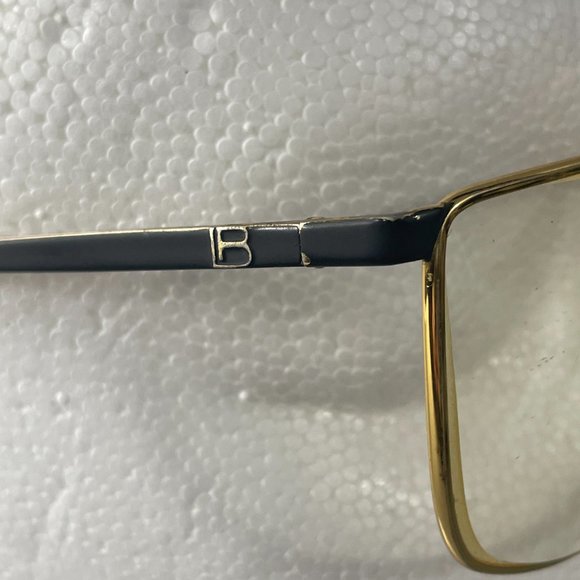Laura Biagiotti Vintage 80s V90 Handmade Gold Woman Eyeglasses/Sunglasses Frame - Picture 4 of 9